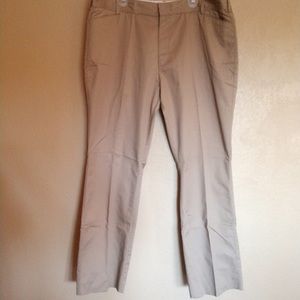 NEW Khaki Women's Work Pants 22W Unfinished Hem